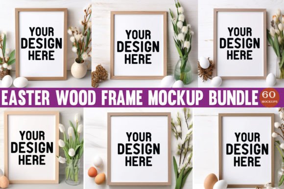 Download Easter Wood Frame Mockup Bundle - Premium Bundle