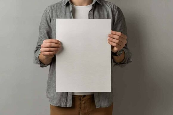 Download Blank Poster Frame Mockup in Interior - Poster Collection