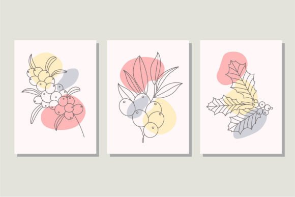 Download Brunch of Fruits Linear Drawing Poster - Poster Collection
