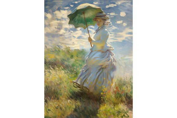 Download Monet Oil Painting - Woman Poster - Poster Collection