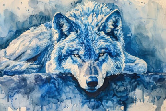 Download Watercolor Wolf Background Wallpaper - Wolf background Collection