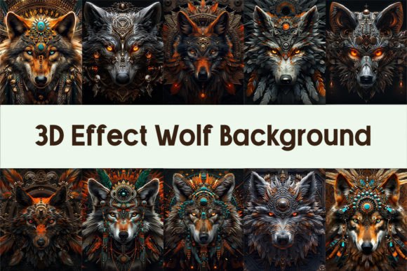 Download 3D Effect Wolf Background - Wolf background Collection