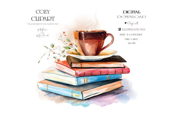 Download Digital Watercolor Coffee Clipart PNG - Clipart png Collection