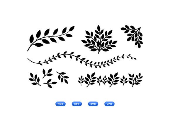 Download Leaf Foliage SVG Elements - Leaf foliage Collection