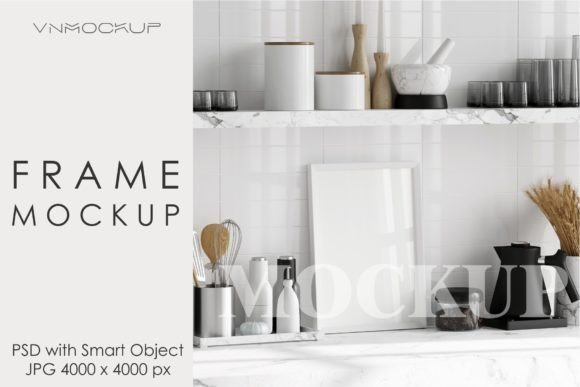 Download Kitchen Frame Mockup, Poster Mockup - Poster Collection
