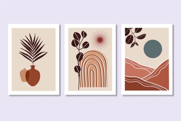 Download Mountain Wall Set Sun and Moon Poster - Poster Collection