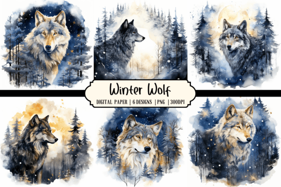 Download Winter Wolf Background - Wolf background Collection