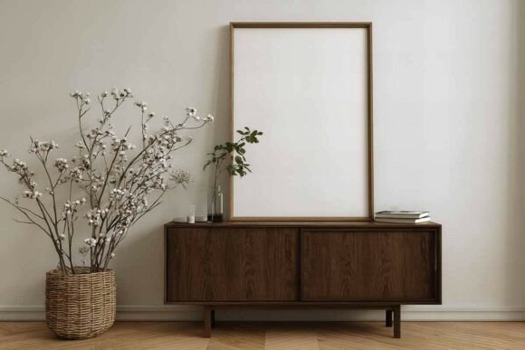 Download Blank Poster Frame Mockup in Interior - Poster Collection