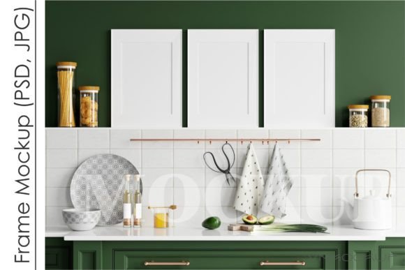 Download Kitchen Frame Mockup, Poster Mockup - Poster Collection