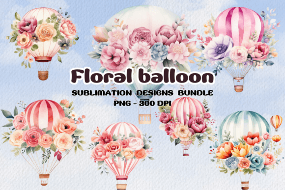 Download Watercolor Balloons Floral Clipart PNG - Clipart png Collection