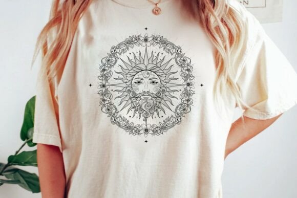 Download Ornate Sun Face with Floral Wreath Png - Floral wreath png Collection