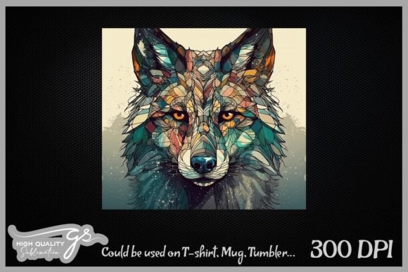 Download Stained Glass Wolf Background - Wolf background Collection