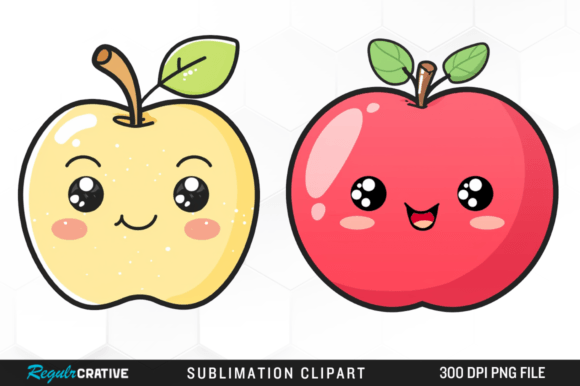 Download Watercolor Cute Apple Clipart PNG Design - Clipart png Collection