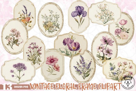 Download Vintage Floral Frame Clipart PNG - Clipart png Collection