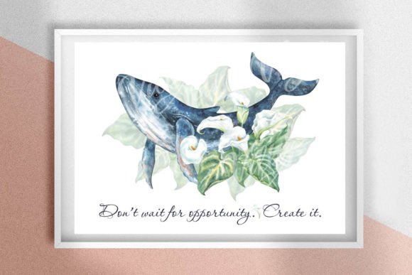 Download Watercolor Prints Blue Whale Poster - Poster Collection
