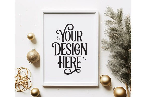 Download Christmas Wood Frame Mockup - Premium Bundle
