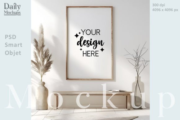 Download Interior Wall Mockup, Portrait Frame - Interior wall mockup Collection