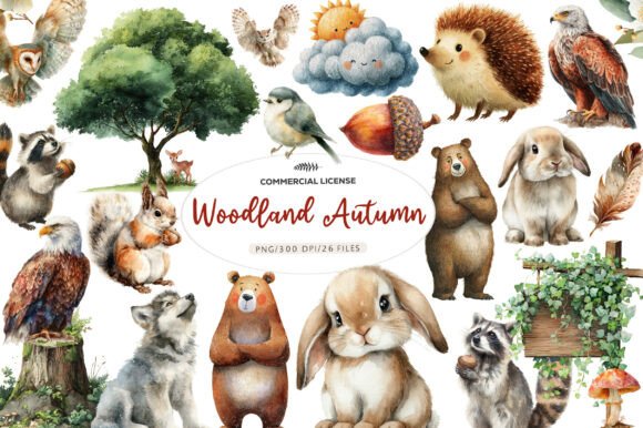 Download Woodland Autumn Clipart Png - Clipart png Collection