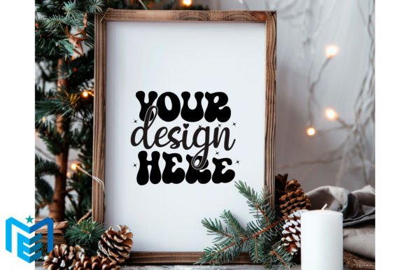 Download Christmas Wood Frame Mockup - Premium Resources