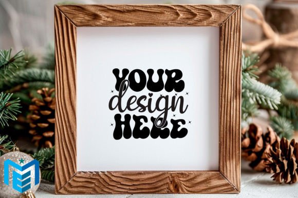 Download Christmas Wood Frame Mockup - Premium Resources